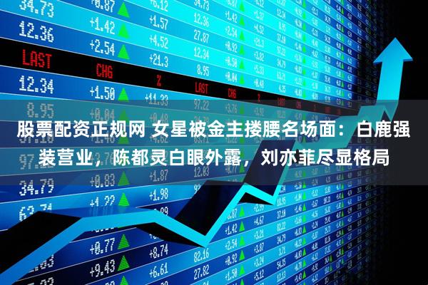 股票配资正规网 女星被金主搂腰名场面：白鹿强装营业，陈都灵白眼外露，刘亦菲尽显格局