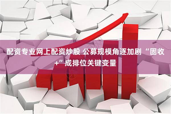 配资专业网上配资炒股 公募规模角逐加剧 “固收+”成排位关键变量